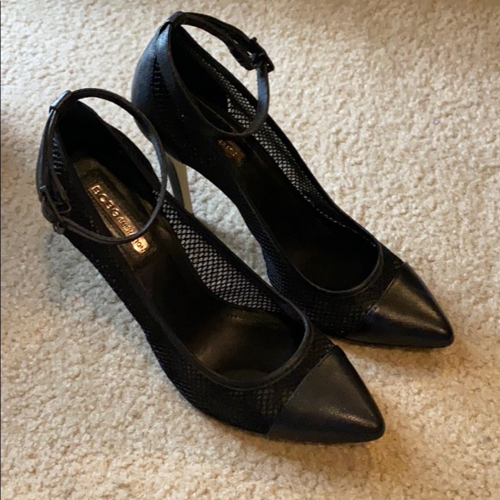 BCBG MESH HEELS